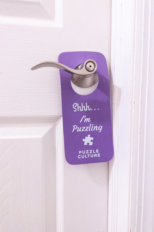 Shh...I'm Puzzling - Door Hanger