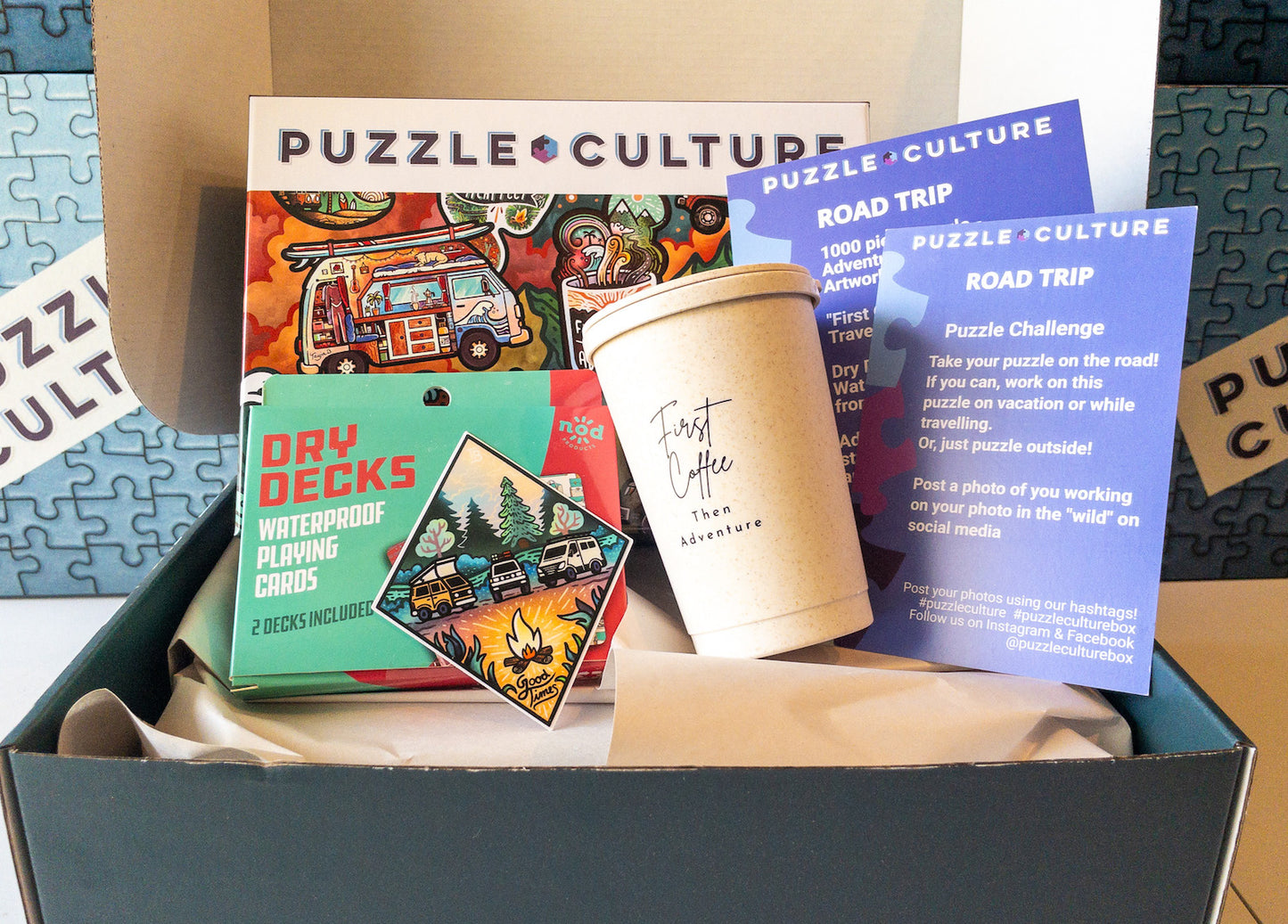 Road Trip Puzzle Culture Past Subscription Box Example